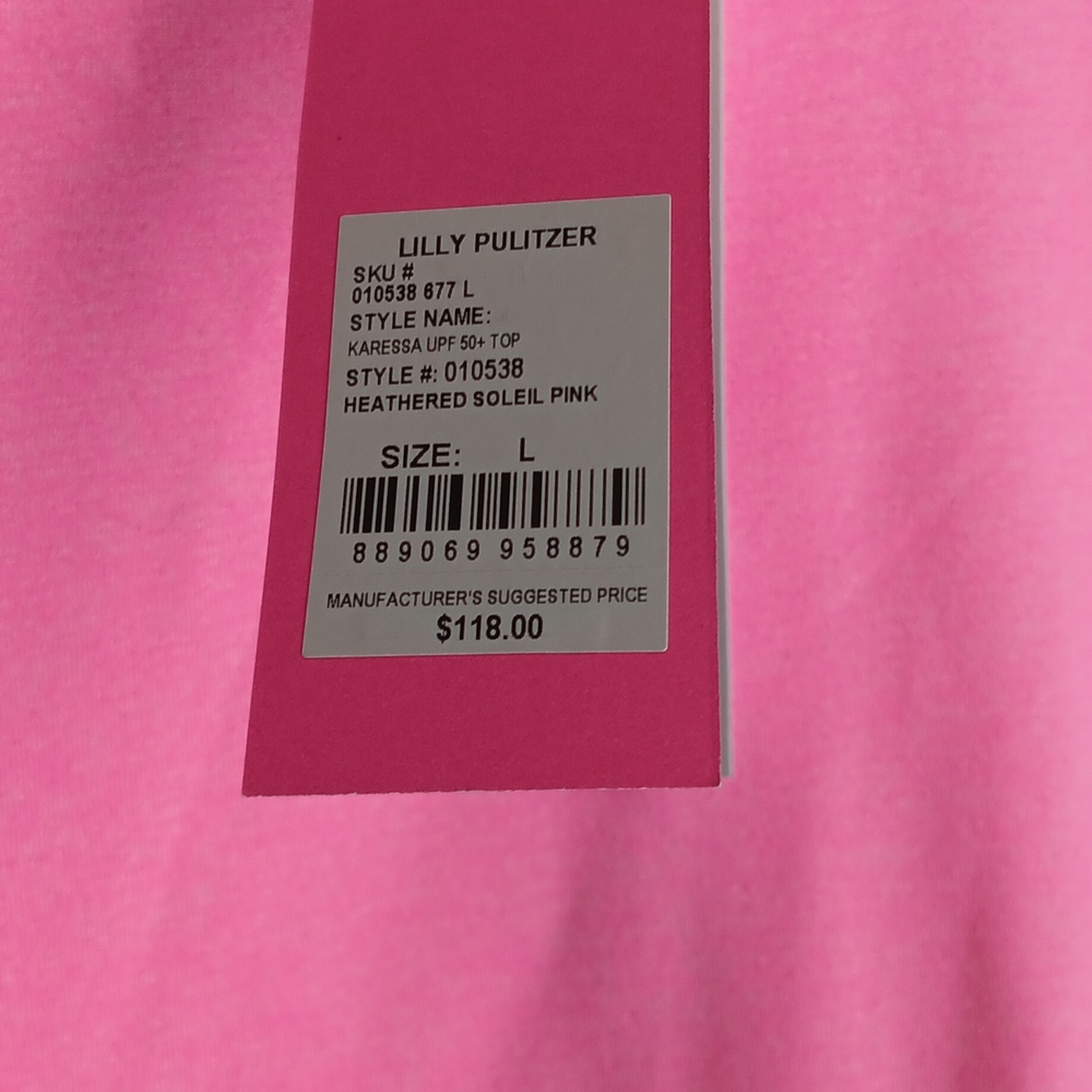 Lilly Pulitzer Vibrant Pink Long Sleeve Tee - Picture 7 of 7